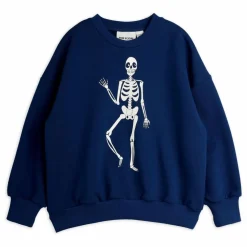 Sweat Skeleton Coton Bio | Bleu