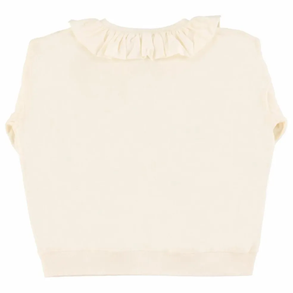 Sweat Terese Datil Pepper Terry Coton Bio | Blanc