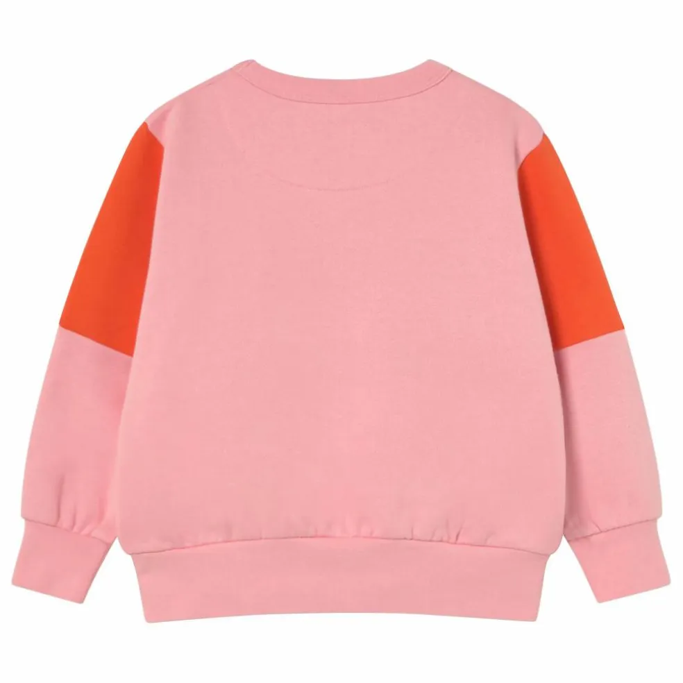 Sweat Tiny Colorblock Coton Bio | Rose