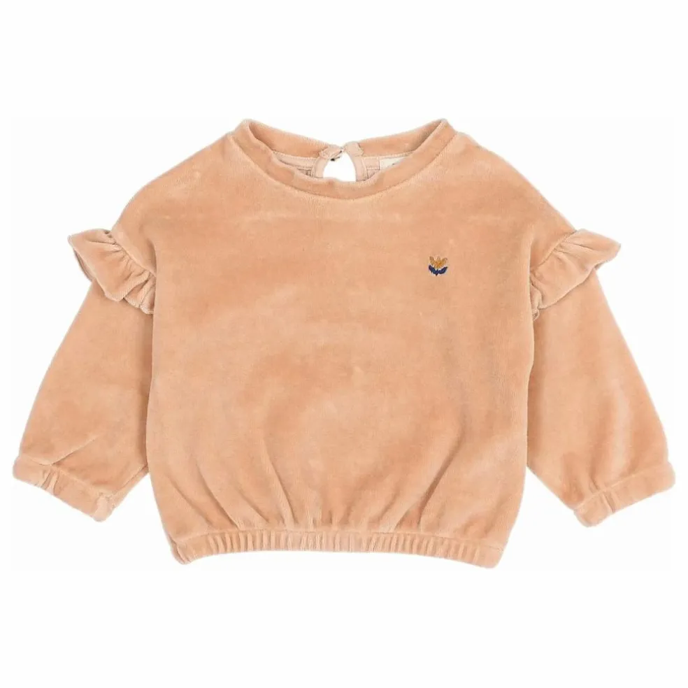 Sweat Velours Coton Bio | Rose