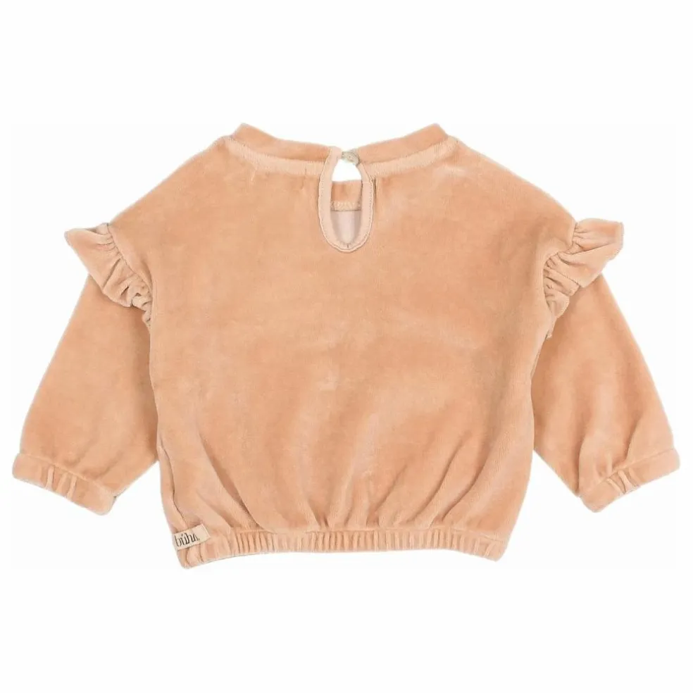 Sweat Velours Coton Bio | Rose