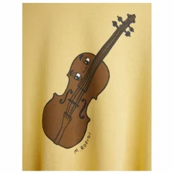Sweat Violon Coton Bio | Jaune