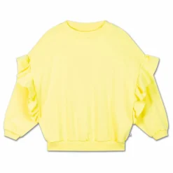 Sweat Volants Coton Bio | Jaune citron