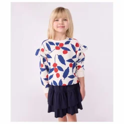 Sweat Volants Feuilles | Ecru