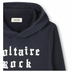 Sweat Voltaire Rock Coton Bio | Bleu marine