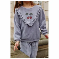 Sweat Wally Volants | Gris