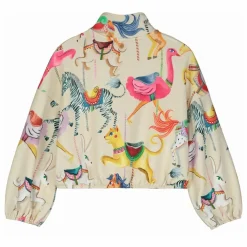Sweat Zippé Carnival Coton Bio | Crème