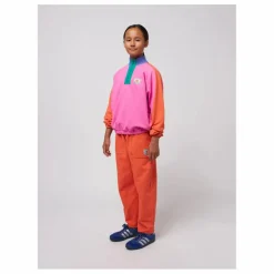 Sweat Zippé Colorblock Coton Bio | Rose