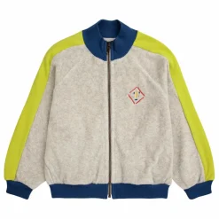 Sweat Zippé Coton Bio Eponge Shadow | Gris