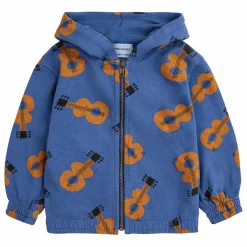 Sweat Zippé Coton Bio Guitares Bébé | Bleu