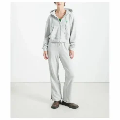 Sweat Zippé Evona | Gris chiné clair