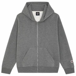 Sweat Zippé Iconic | Gris chiné