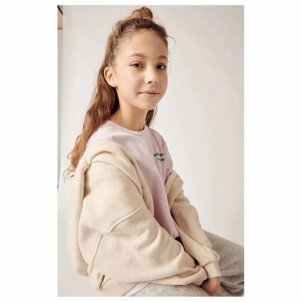 Sweat Zippé Itonay | Ecru chiné