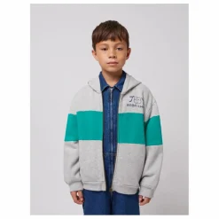 Sweat Zippé Joy Coton Bio | Gris chiné