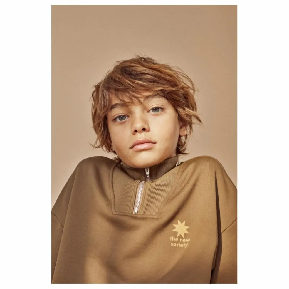 Sweat Zippé Marlow | Vert kaki
