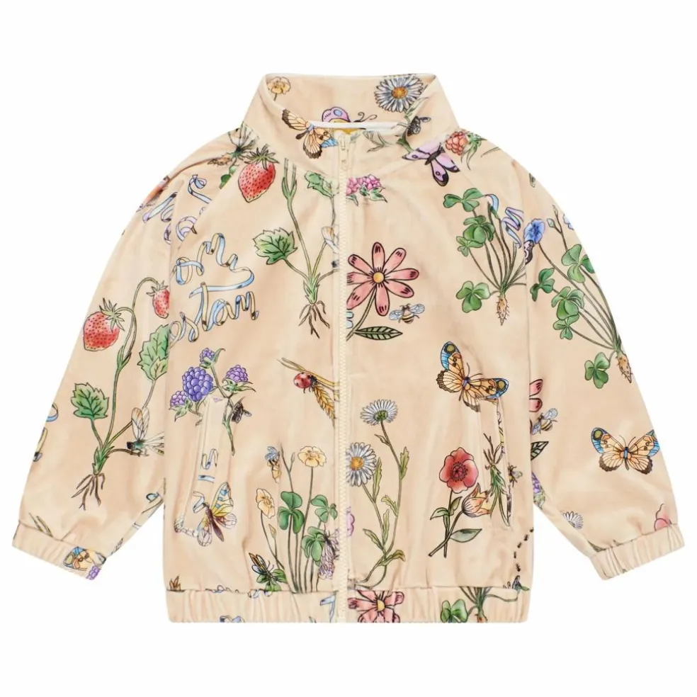 Sweat Zippé The Farm Velours | Crème