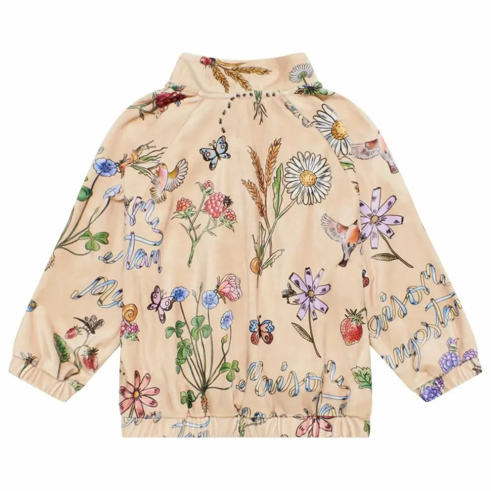 Sweat Zippé The Farm Velours | Crème
