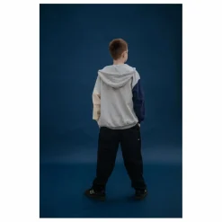 Sweat Zippé Tricolore Coton Bio | Gris