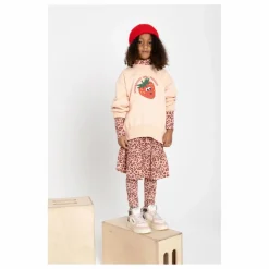 Sweatshirt col rond | Rose pâle