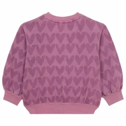 Sweatshirt col rond AOP KISS VIOLET | Violet