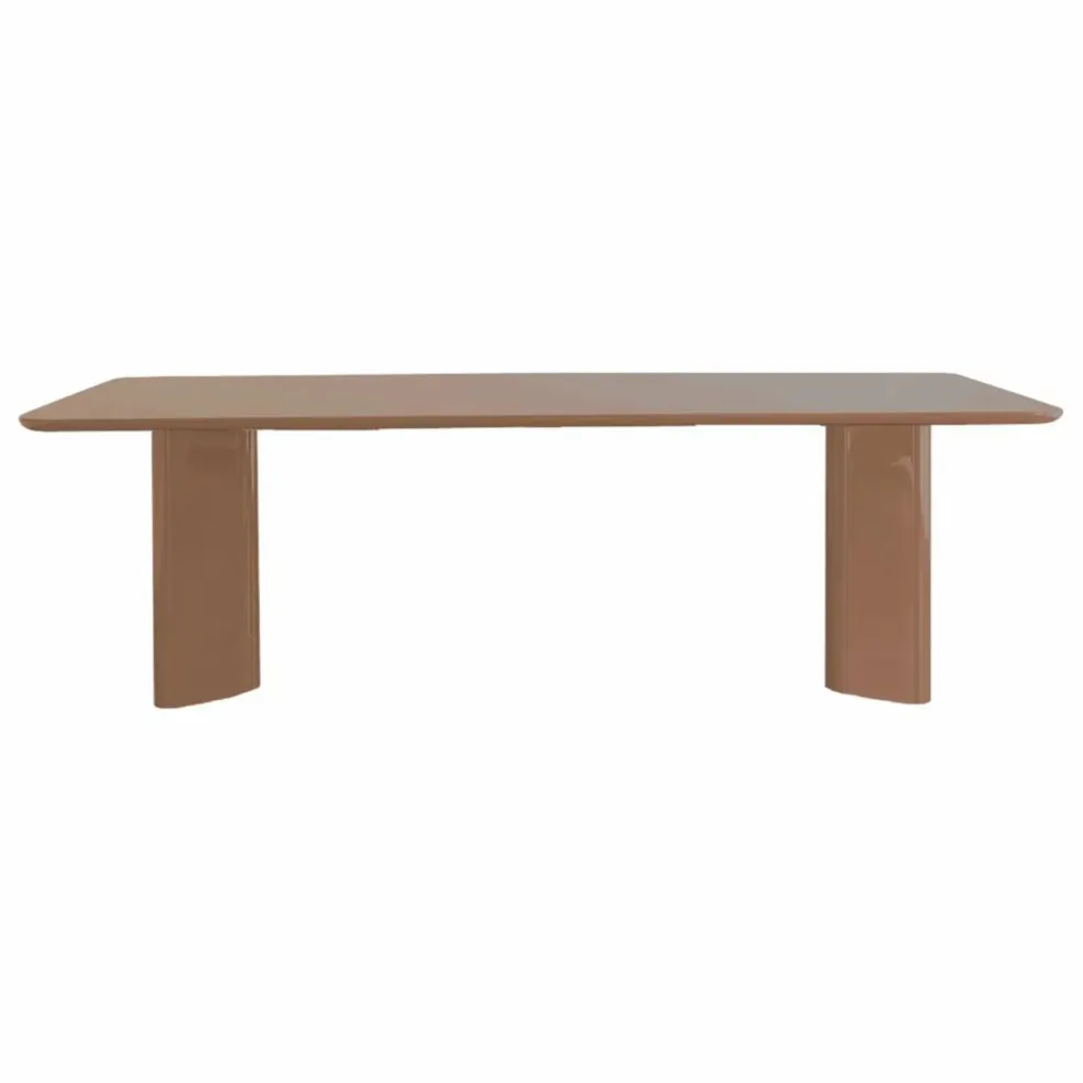 Table à diner rectangulaire laqué Victoire | Cranberry