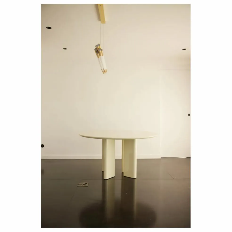 Table à diner ronde Joe | Crème