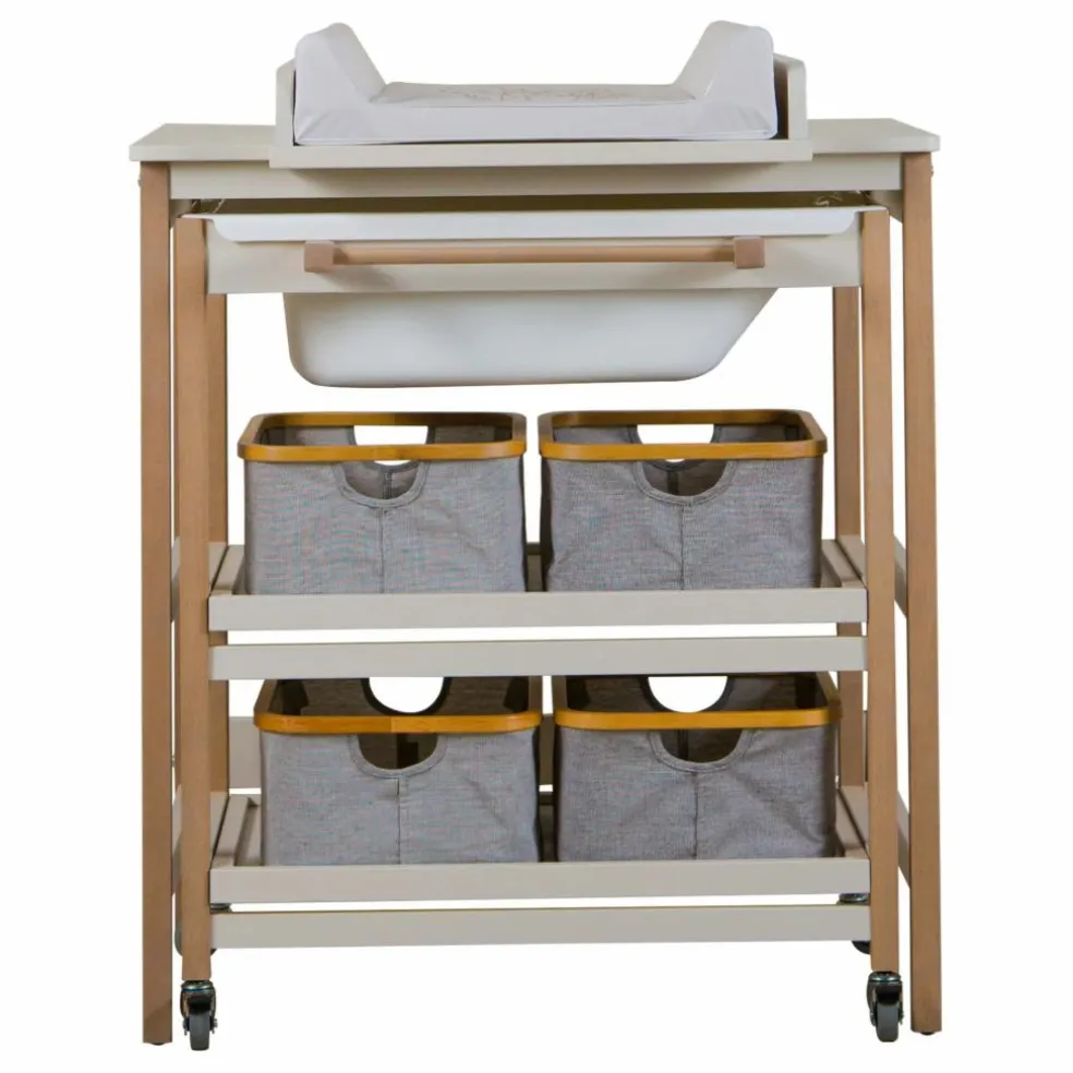 Table à langer avec baignoire Smart | Argile