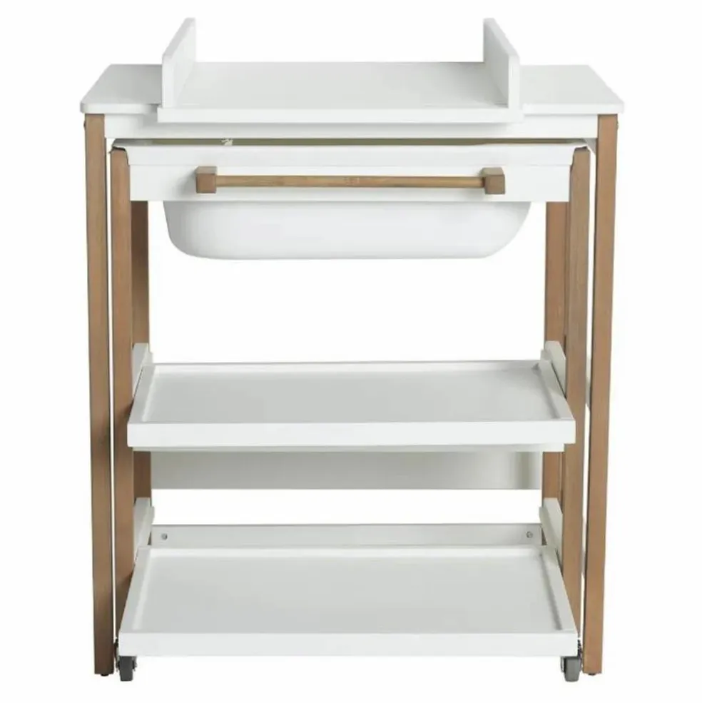 Table à langer avec baignoire Smart | Blanc