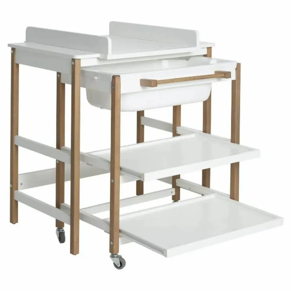 Table à langer avec baignoire Smart | Blanc