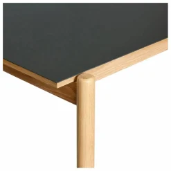 Table à manger en chêne Oblique | Noir
