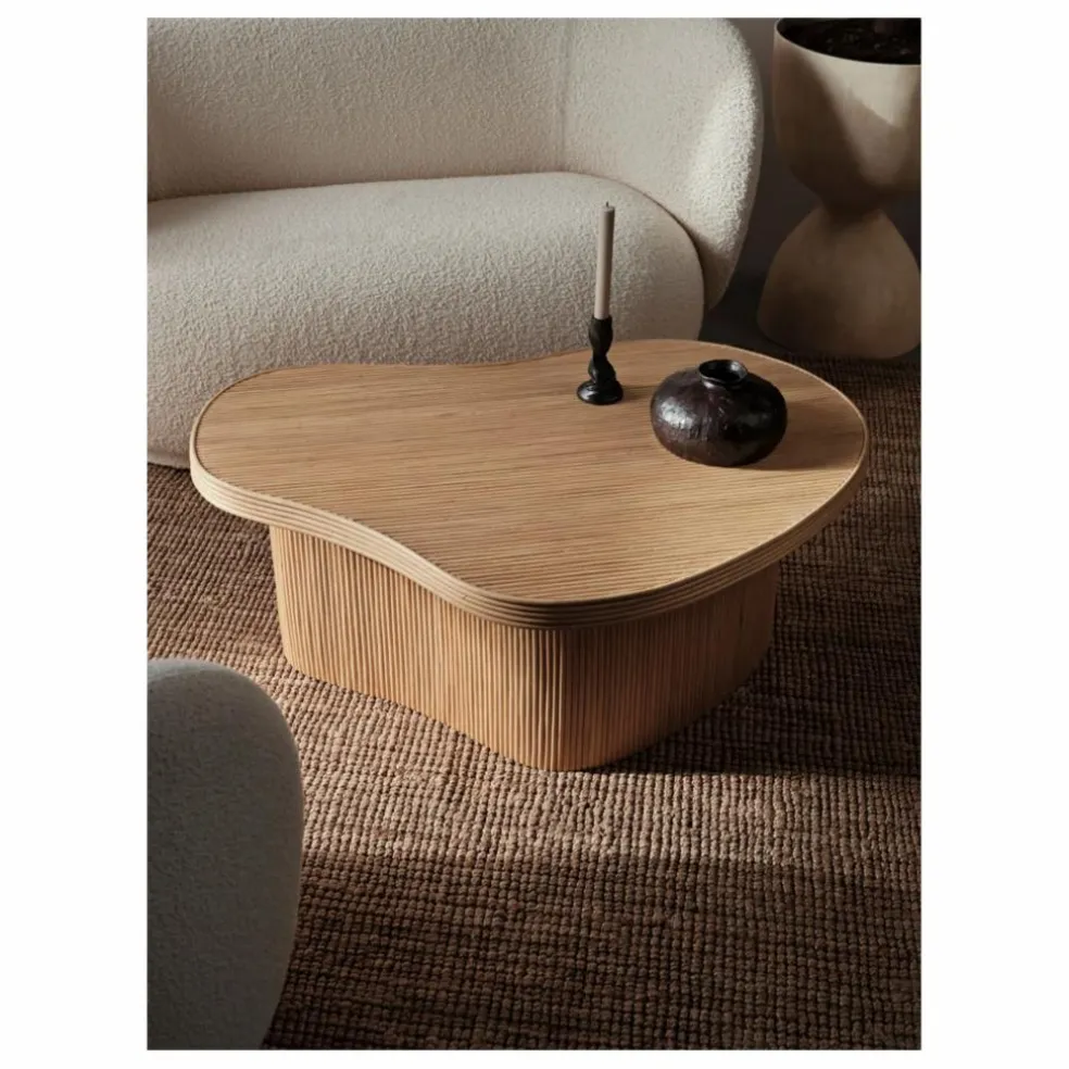 Table basse en rotin Isola