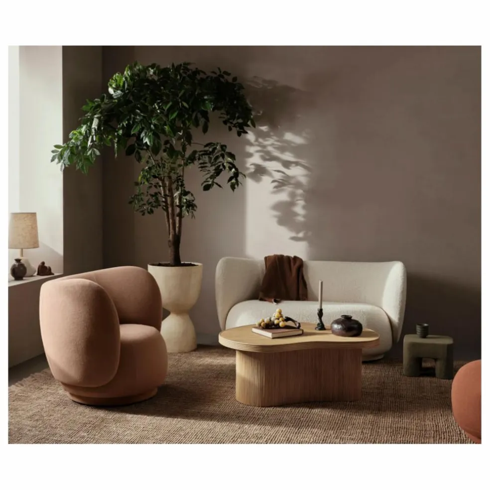 Table basse en rotin Isola