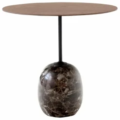 Table basse Lato LN9, plateau en noyer