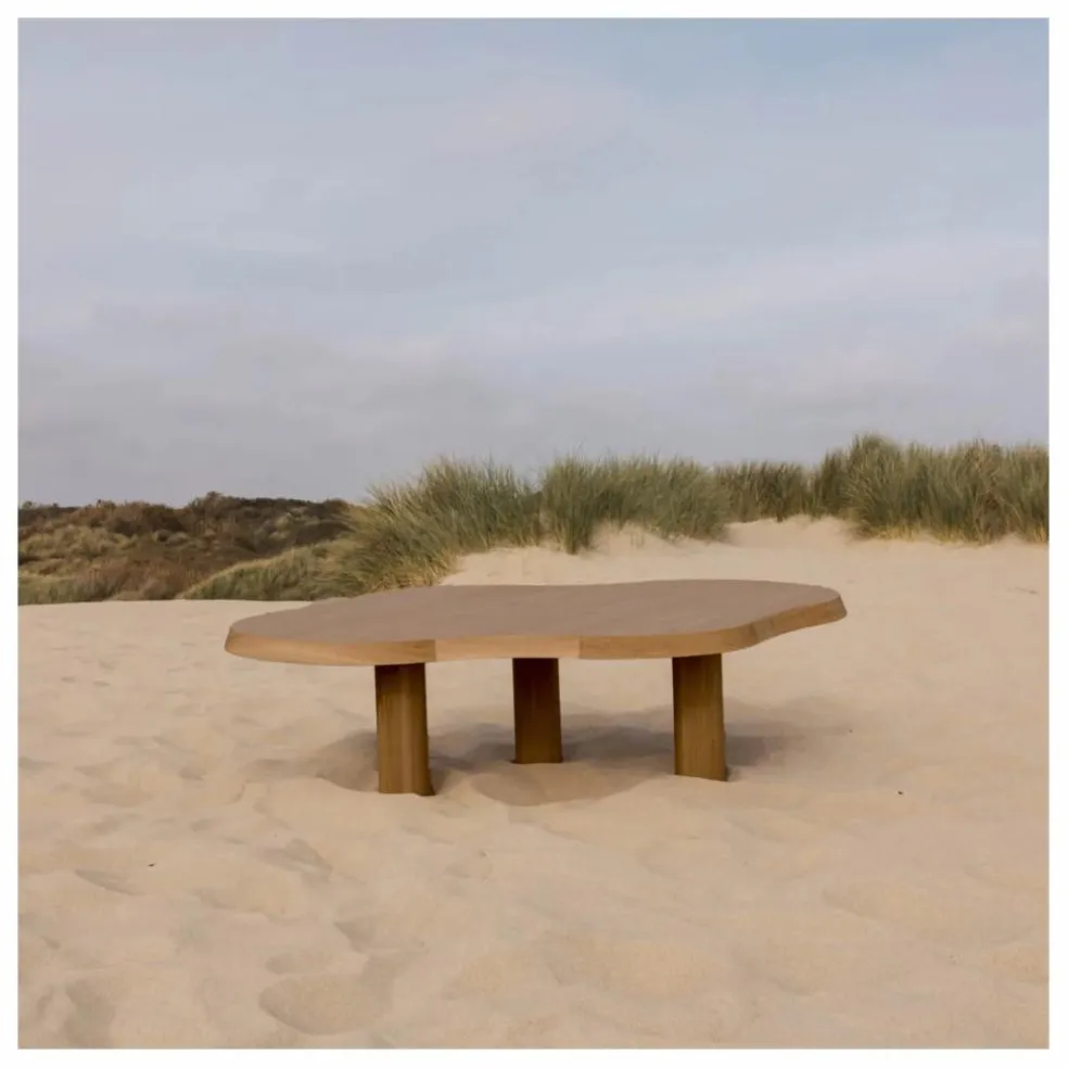 Table basse outdoor en iroko