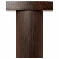 Table basse Post en bois FSC | Chêne fumé