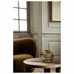 Table basse Post en bois FSC | Chêne fumé