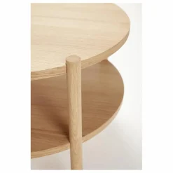 Table basse ronde en chêne FSC