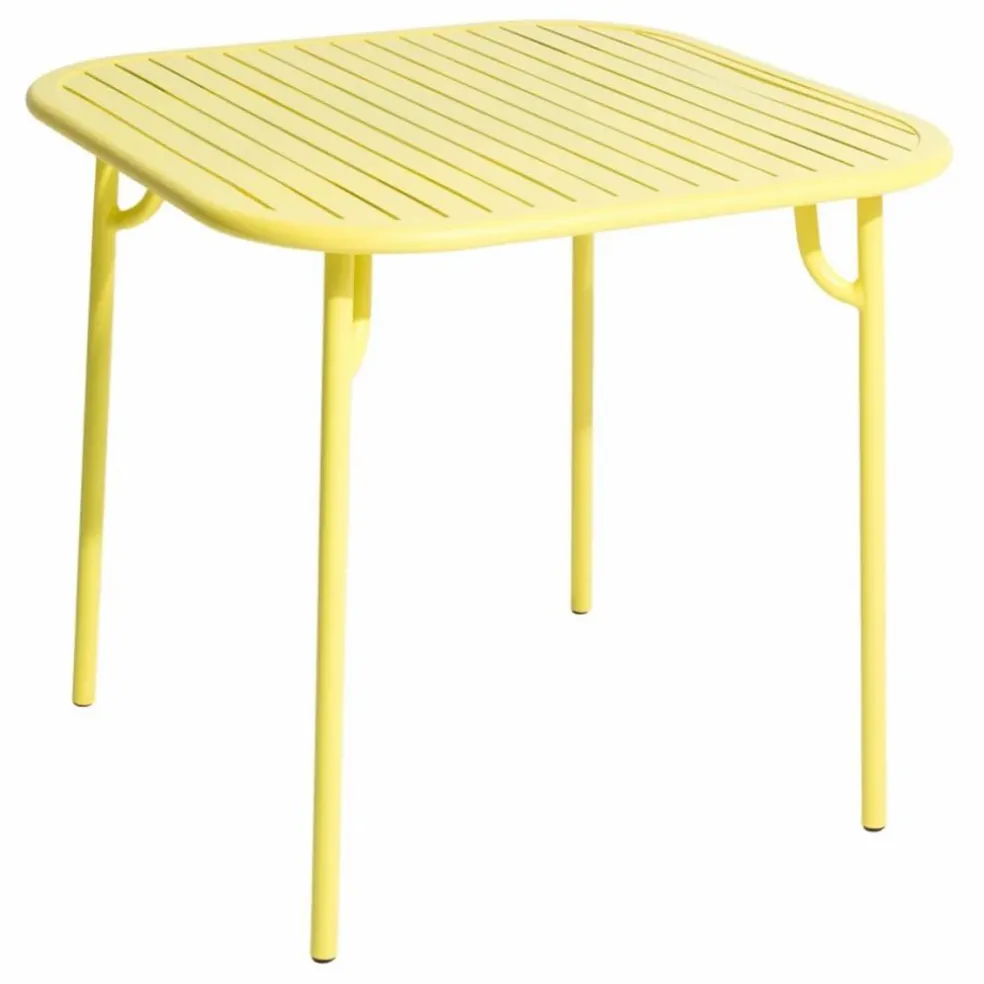 Table carrée Week-end - 4 places | Jaune