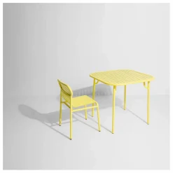 Table carrée Week-end - 4 places | Jaune