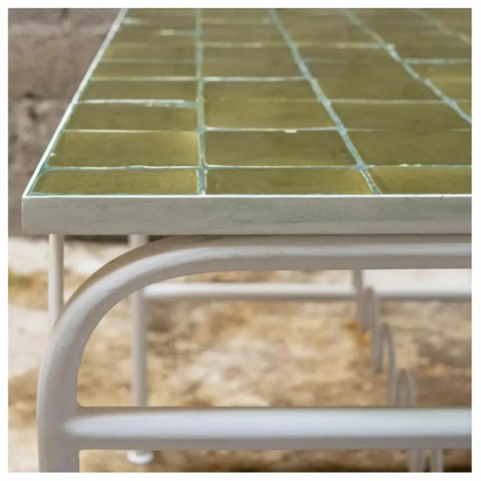 Table céramique Dolores | Vert kaki