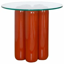 Table d'appoint avec plateau en verre | Terracotta