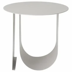 Table d'appoint Cher en métal | Gris perle