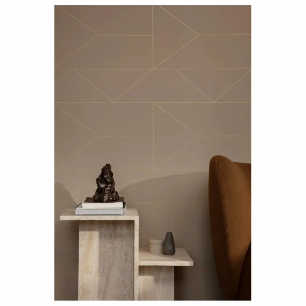 Table d'appoint Distinct en travertin | Beige