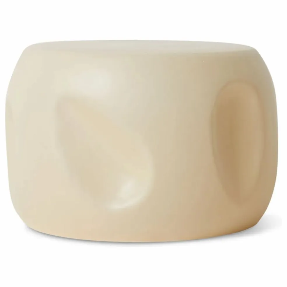 Table d'appoint en céramique | Crème