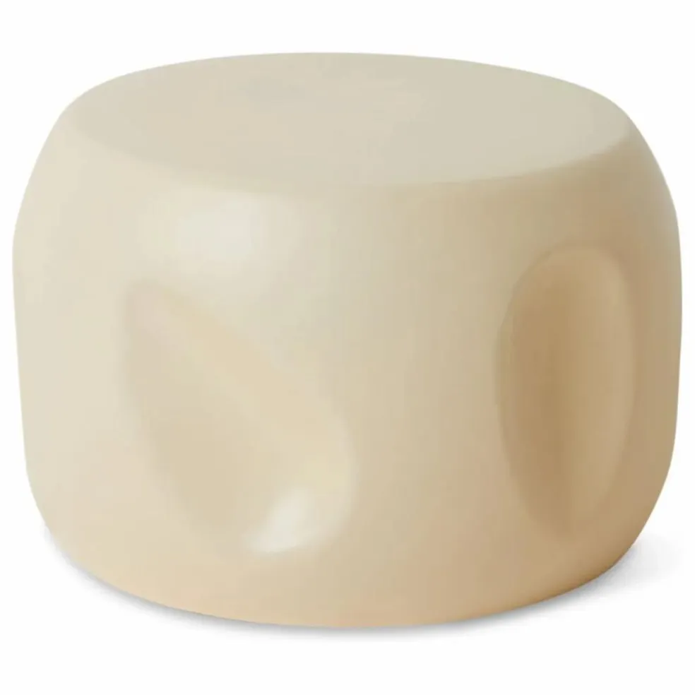 Table d'appoint en céramique | Crème