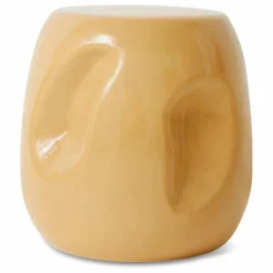 Table d'appoint en céramique | Jaune moutarde