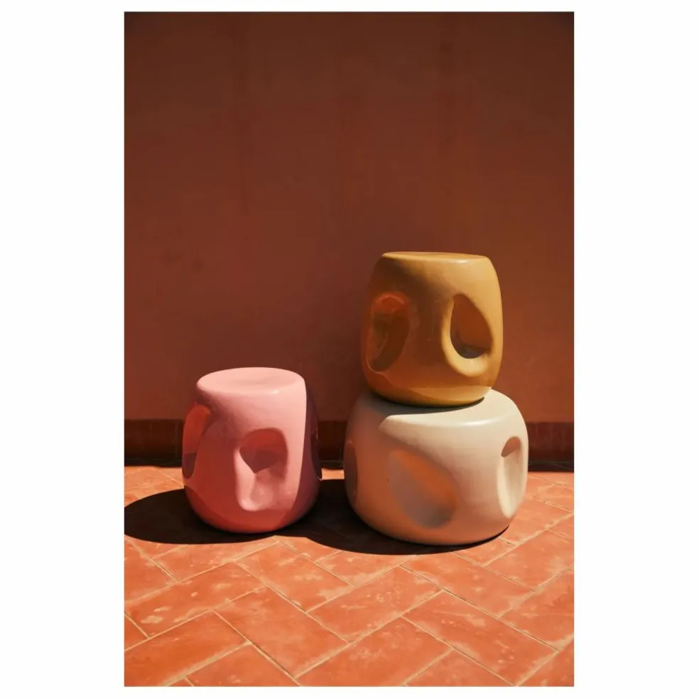 Table d'appoint en céramique | Rose