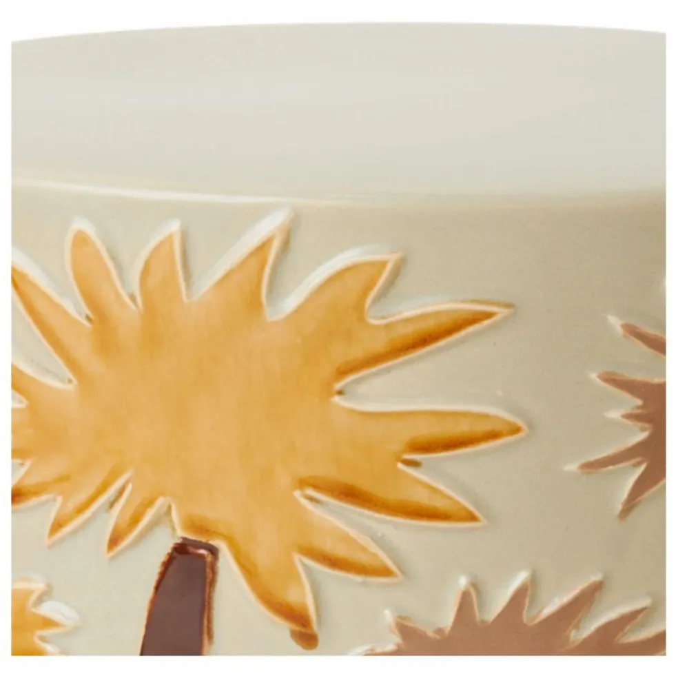 Table d'appoint en faïence | Crème