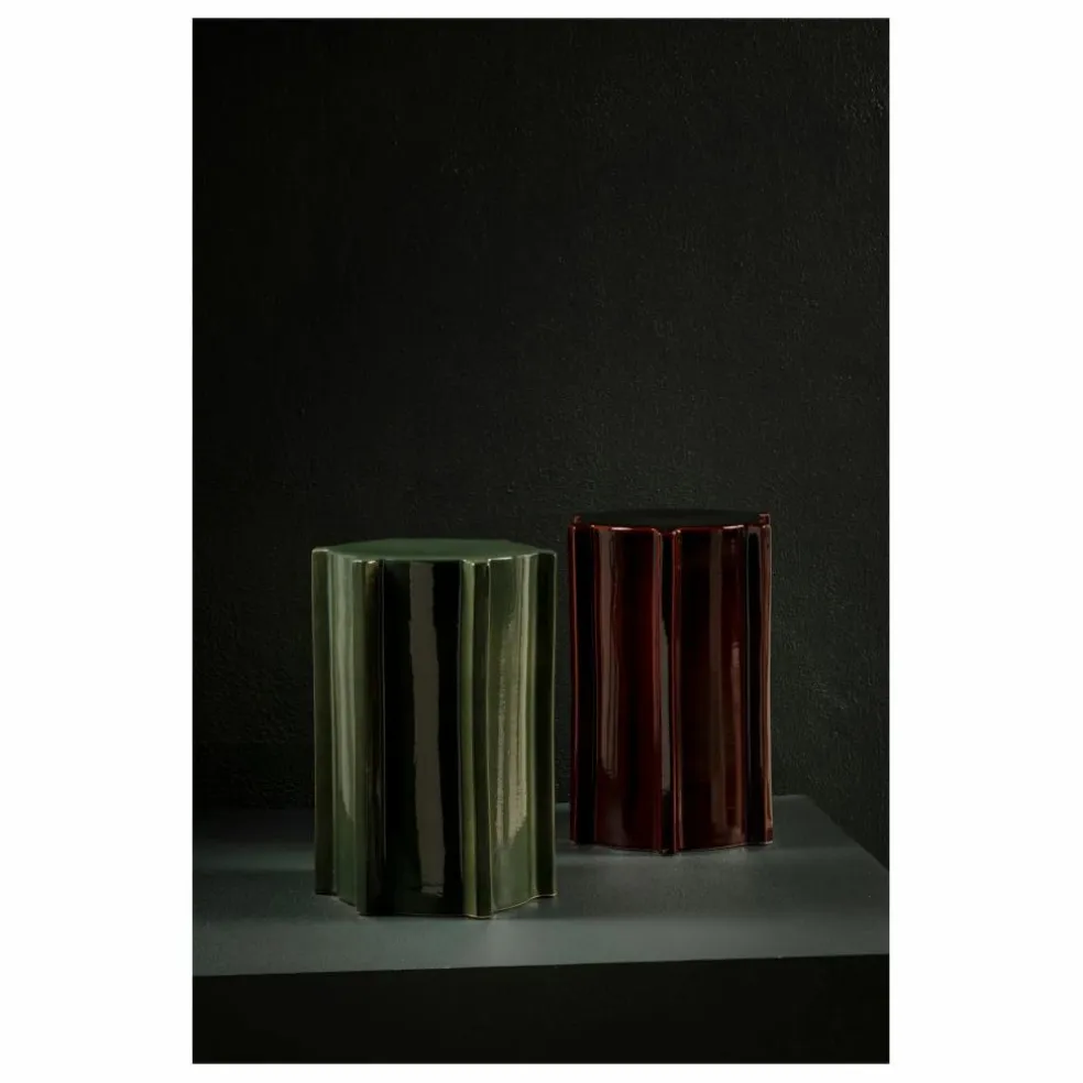 Table d'appoint en grès Pawn, Marie Michielssen | Rouge