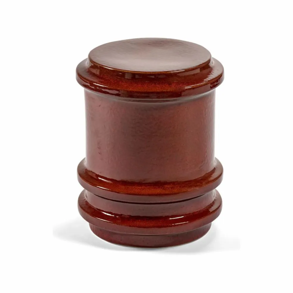 Table d'appoint en grès Pawn, Marie Michielssen | Rouge